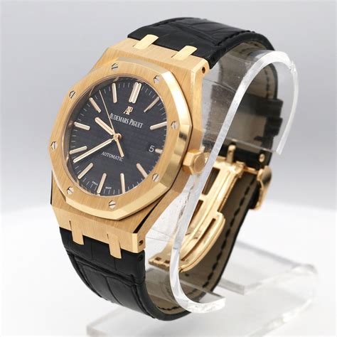 audemars piguet royal oak brown leather|Audemars Piguet royal oak gold.